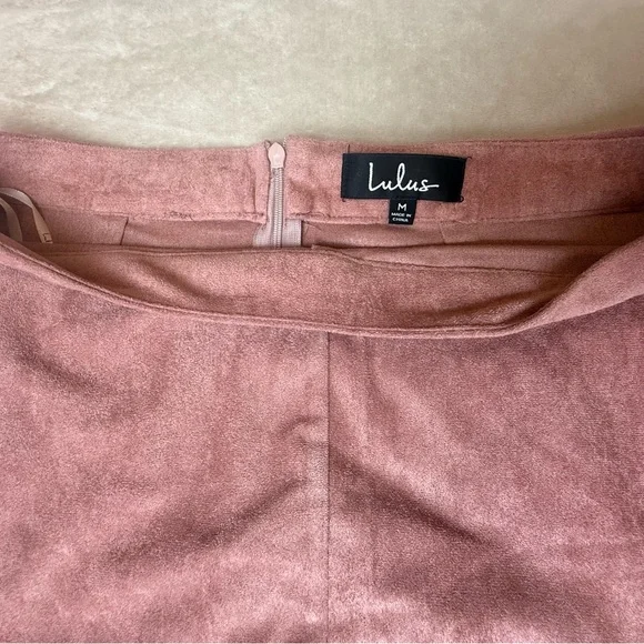 Shenandoah Mauve Suede Mini Skirt - Picture 6 of 9